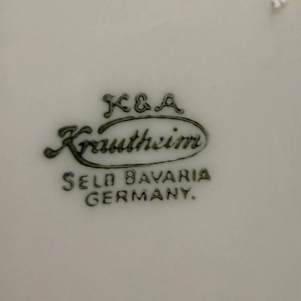K&A Krautheim Selb Bavaria German Porcelain Lunch, Dessert,Salad Plate Scalloped